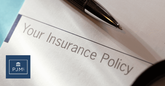 Insurance policy with pen