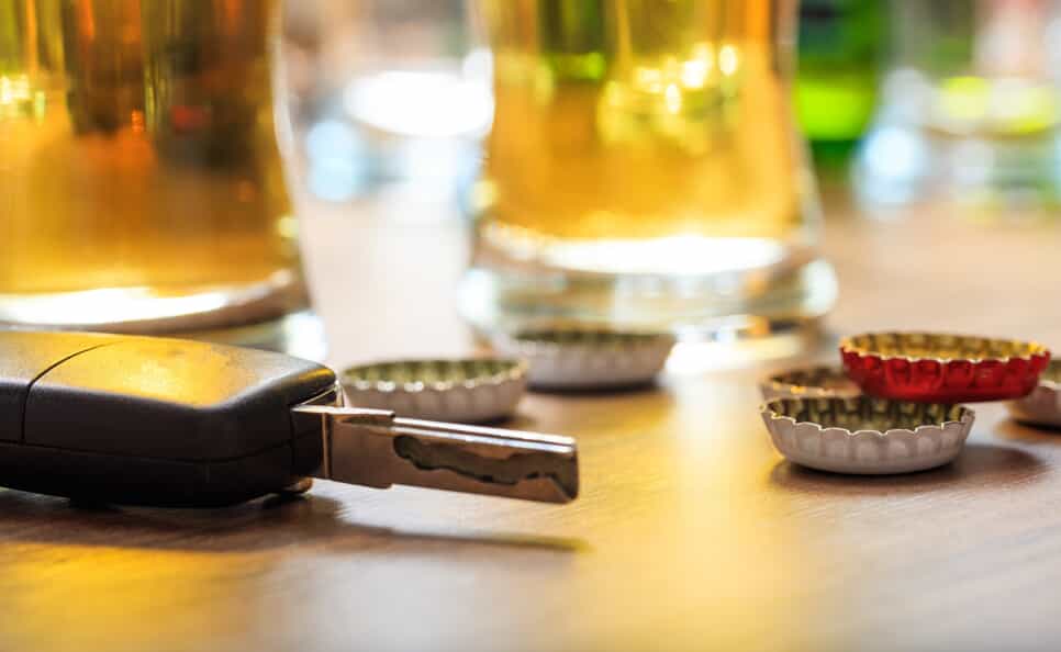 Keys Next to Alcohol